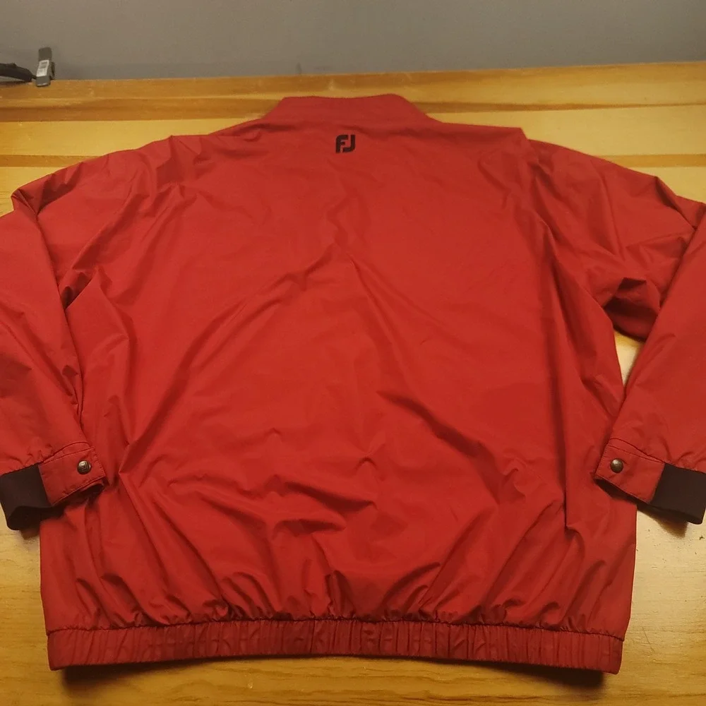 DryJoys‎ by FootJoy Red Pullover Golf Windbreaker Jacket Men's XL - ISSUE